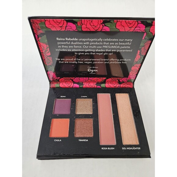 REINA REBELDE Presumida On Your Face + Eye Color Palette Blush 0.35 oz/10g NIB - Picture 1 of 3